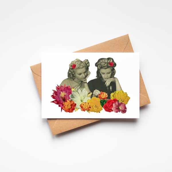 Floral Summer Card - Flower Collectors