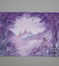 fantasy fairy woodland original art watercolour painting ( ref F 771 B5 ) - Image 1