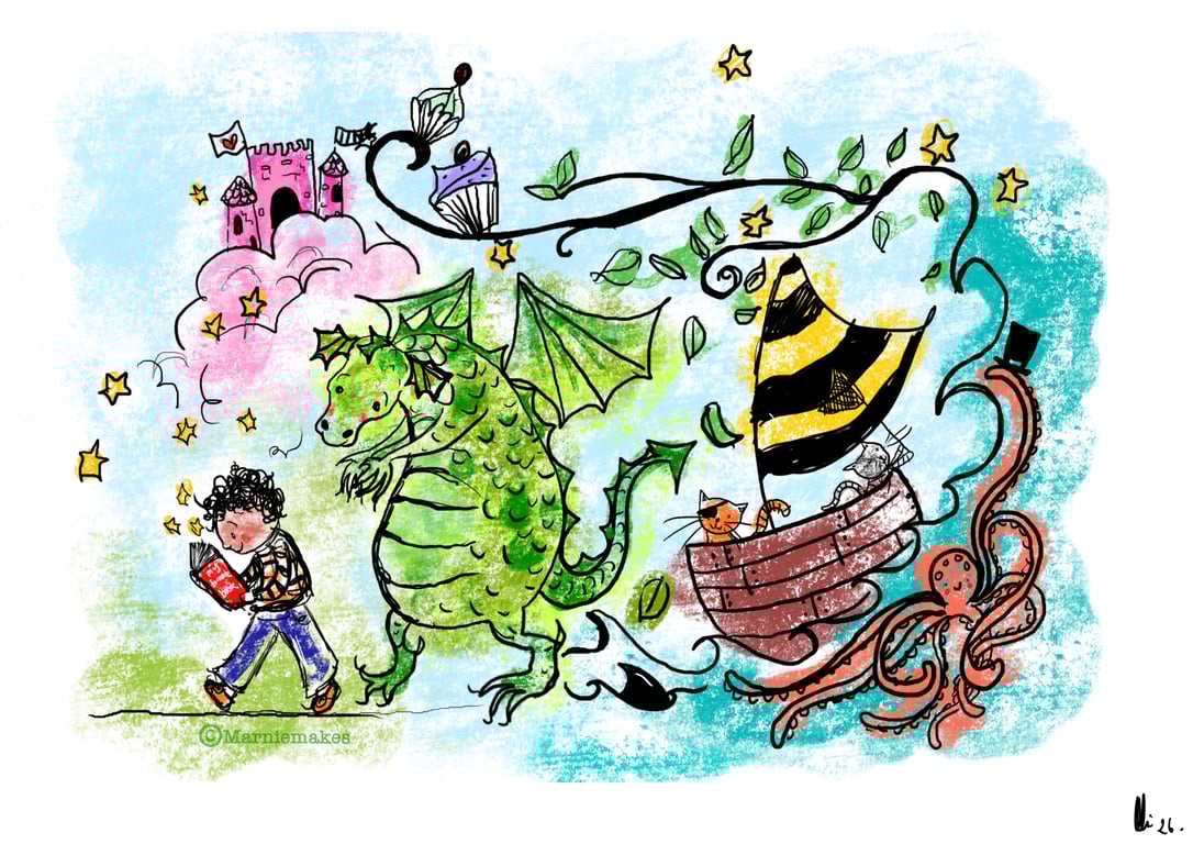 My Favourite Book - A5 Giclee Print 