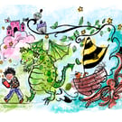 My Favourite Book - A5 Giclee Print 