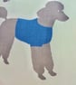 Feature Cushion with Pad: Blue Dogs design 17" (43cm), Handmade Throw Pillow - Image 4
