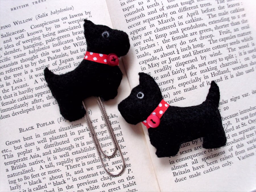 Life planner,page marker,dog lovers gift,Scottish terrier,paper clip bookmark
