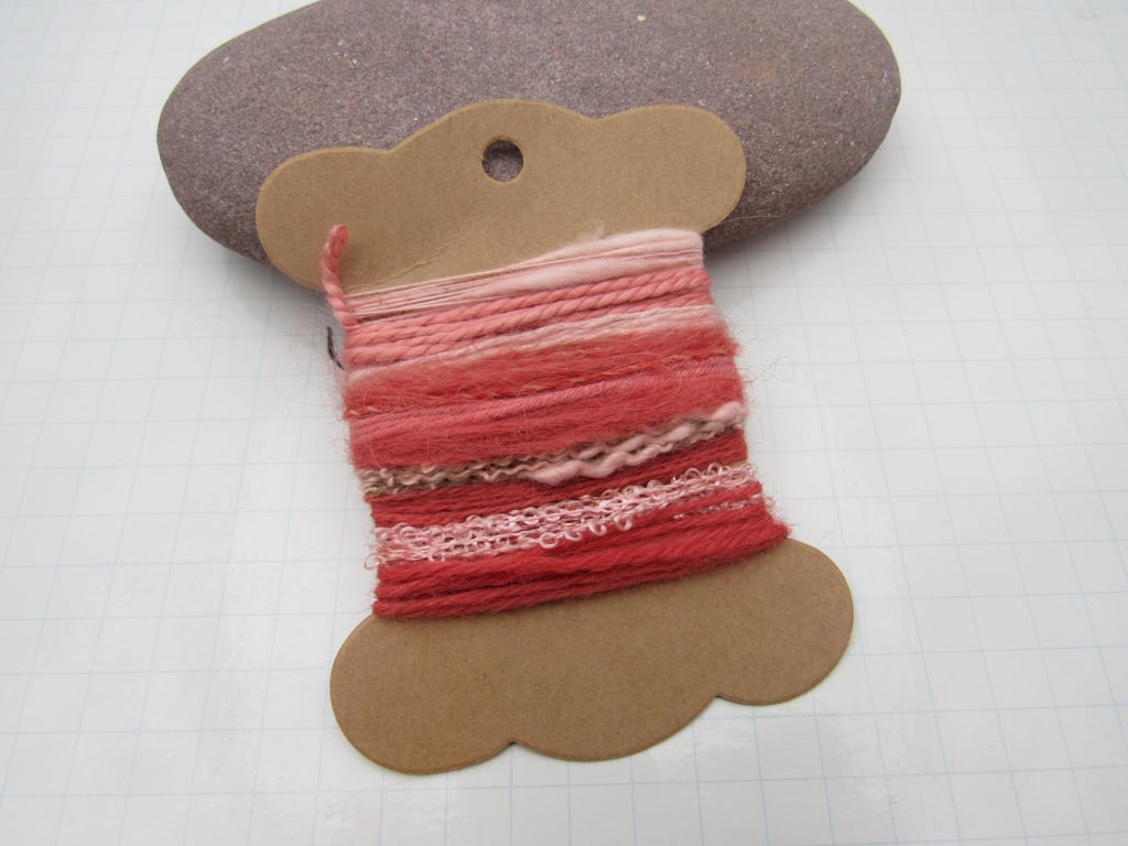 Small Sappanwood Red Orange Natural Dye Textured Thread Pack