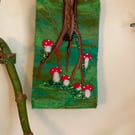 Woodland needle felt hanging 