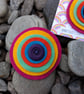 Rainbow Circles Felt Brooch  - Image 1