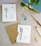 Set of 6 Botanical Wildflower Mini Notecards  - Image 7
