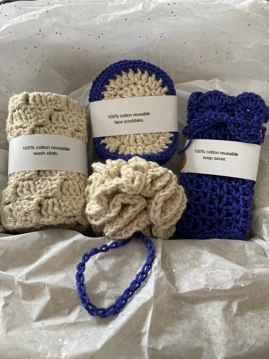 100% cotton bathroom gift set