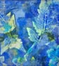 "Geranium and cowparsley" monoprint