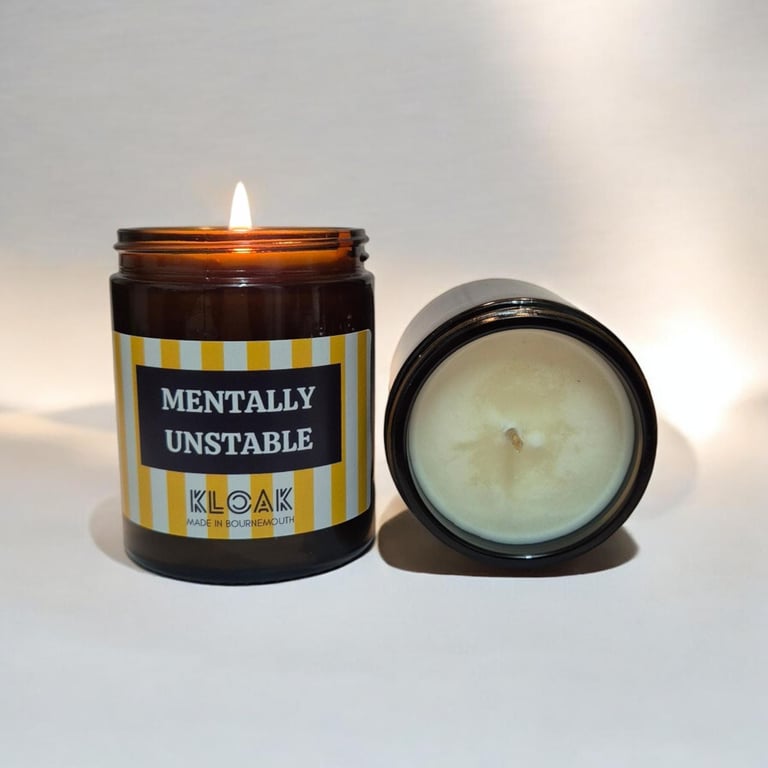 Mentally Unstable Funny Candle