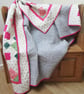 Green and Pink Patchwork Quilt - Image 7
