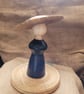 Earring and jewlery holder hand turned from ash and oak