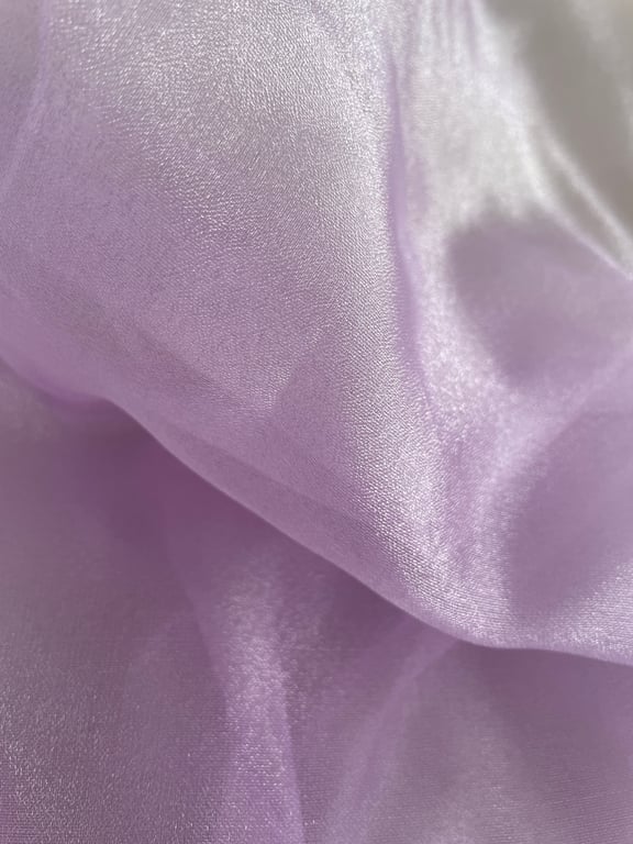 Sheer Organza Fabric Voile 150cm wide in Lilac