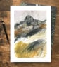 Over Owler Tor, Peak District Landscape Art Print