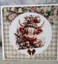 Holidays - Set of 4 Highland Cow Christmas Cards - C290 - Image 5