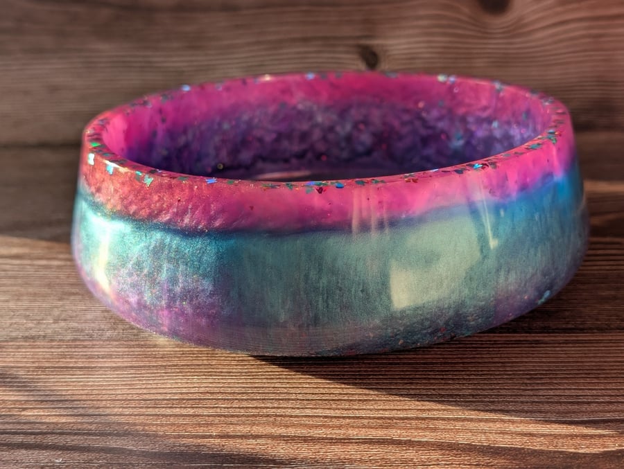 Candy Aurora Resin Bowl