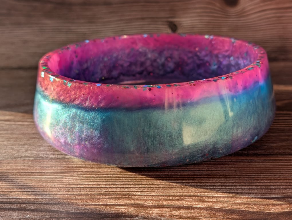 Candy Aurora Resin Bowl