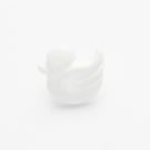 10 white baby duck buttons 14mm