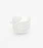 10 white baby duck buttons 14mm
