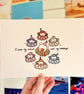 Circus Monkeys A5 Print - Image 2