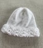 Traditional matinee style cardigan  and hat - Image 6