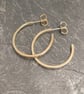 9ct gold hoop stud earrings - Image 4