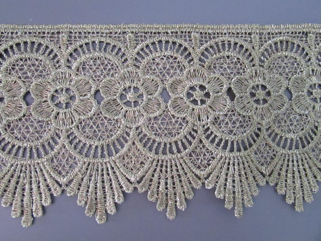 Metallic Gold Venise Guipure Lace sold by the metre