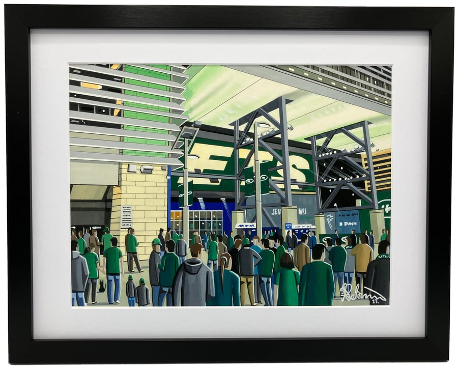 New York Jets NFL High Quality Framed Art Print. Approx A4