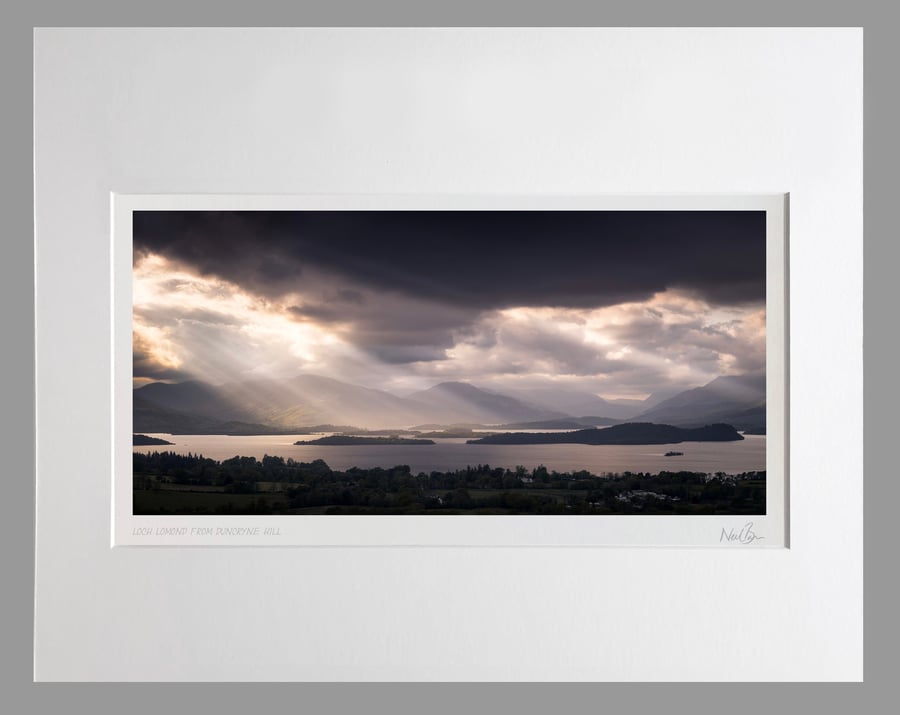 Loch Lomond from Duncryne Hill Scotland - A3 (50x40cm) Unframed Print