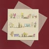 Greetings card - gardens - flowers