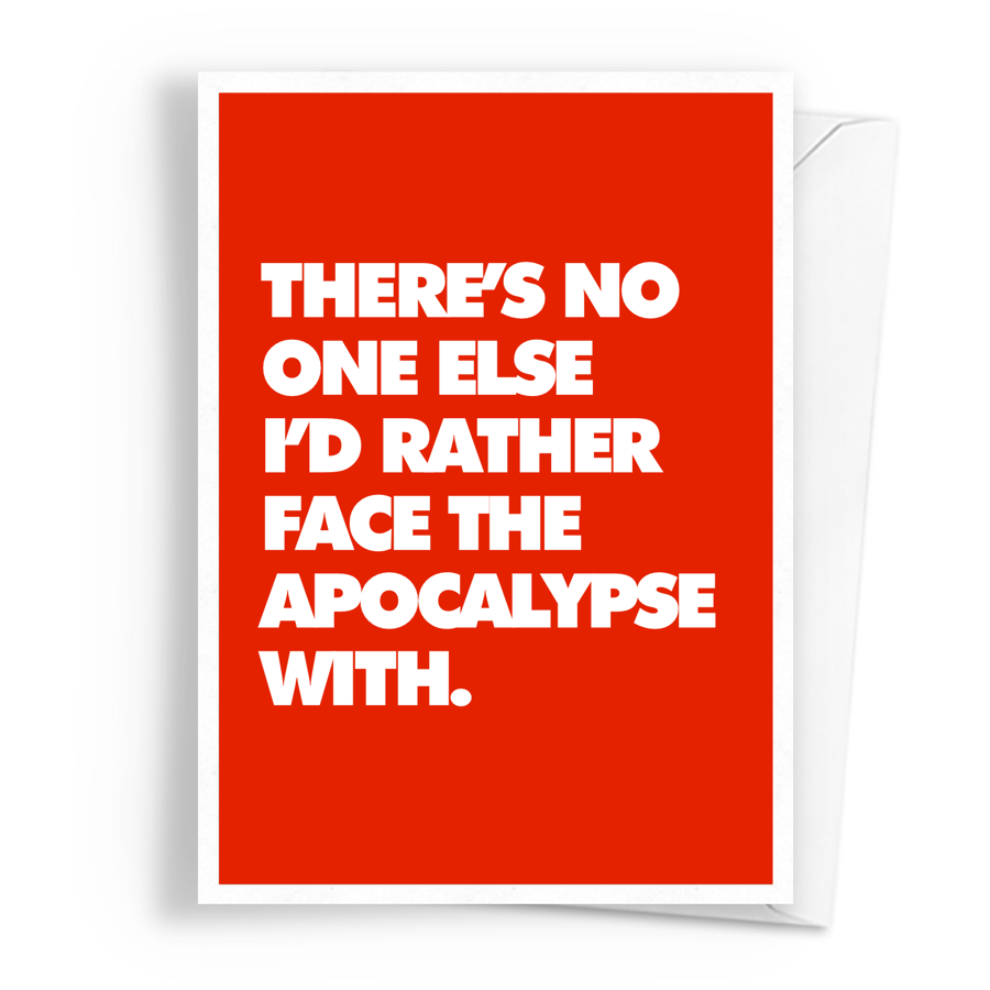 Apocalypse Love - Alternative Greeting Card