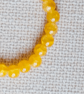 Ladies Citrine Elastic Bead Bracelet - Image 3