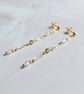 Cubic Zirconia Chain Earrings 14kt Gold FIlled - Image 7