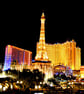 Eiffel Tower Paris And Bally's Hotel Las Vegas Photograph Print