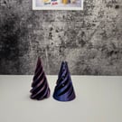 Spiral Cone Ornament – Custom 3D Printed & Handmade