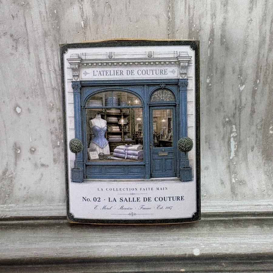 Sewing Shop Matchbox & Ephemera - L'Atelier de Couture - M 0003