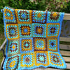 Crochet Granny squares blanket 