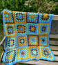 Crochet Granny squares blanket 