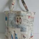 Bag, Shopping bag, cloth bag, fabric bag, tote bag, grocery bag, nautical