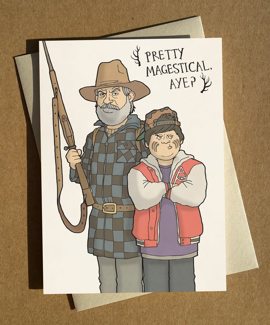 Hunt for the Wilderpeople Illustrated Birthday Anytime Greeting Card A6 - Ricky 