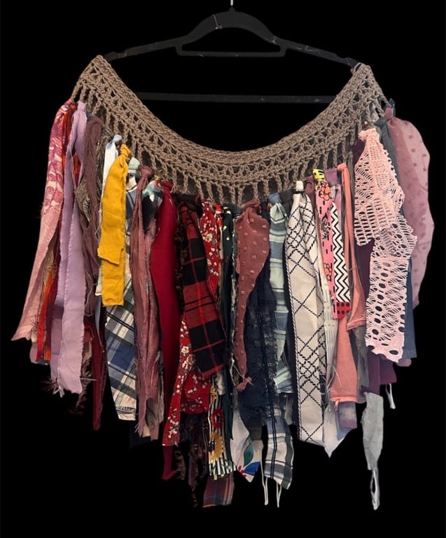 One of a Kind Plus Size Fairy Belt Skirt Grey Brown Boho Festival Wrap