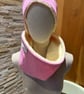 Harris Tweed Pink  Headband and Snood - Image 2
