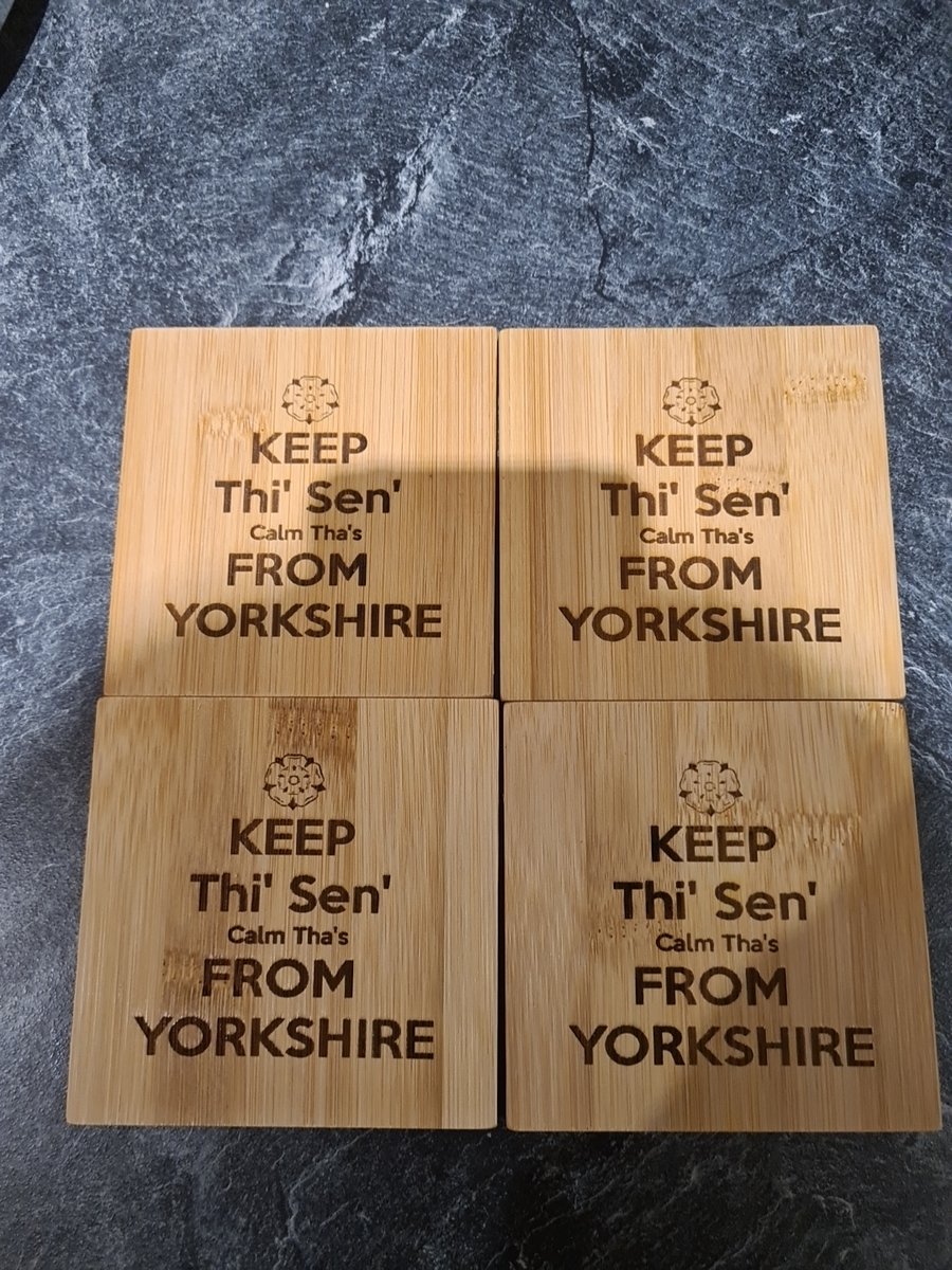 Wooden Yorkshire Coasters
