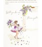 Flower girl proposal card, Will you be our flower girl, hand painted card - Image 1