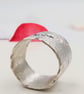 Handmade Sterling Silver Ring – Black Cubic Zirconia Ring - Size O - Image 10