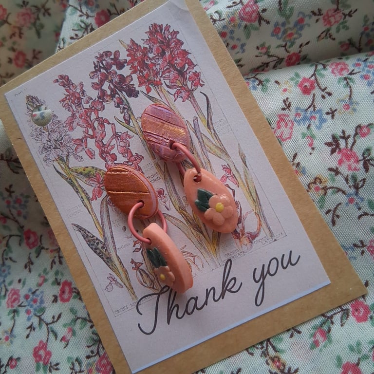 CLEARANCE! polymer clay earrings handmade- reduced-no 12