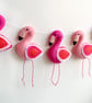 Make Your Own Felt tropical Flamingo Garland. Sewing kit. - Image 4