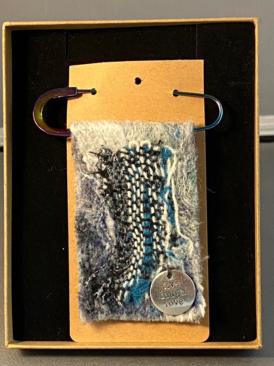 Felted and Woven Brooch