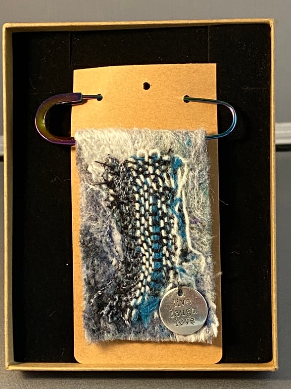 Felted and Woven Brooch