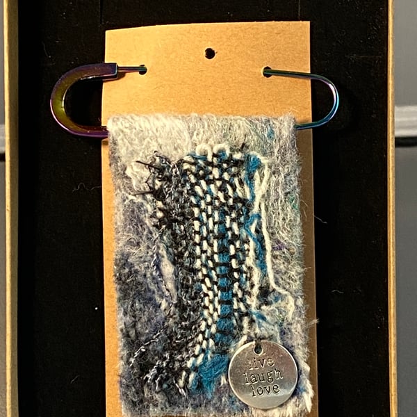 Felted and Woven Brooch