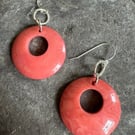 Tagua nut hoop lightweight earrings